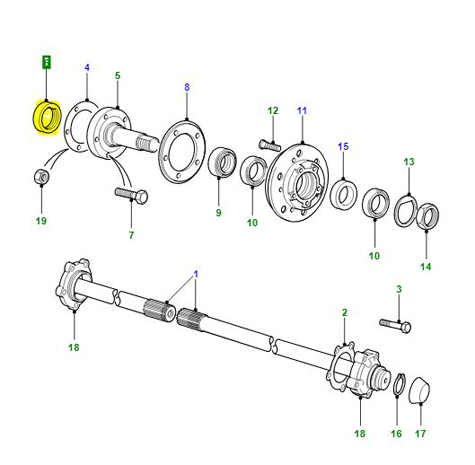 OIL SEAL STUB AXLE INNER DEFENDER RRC          FTC5268G
