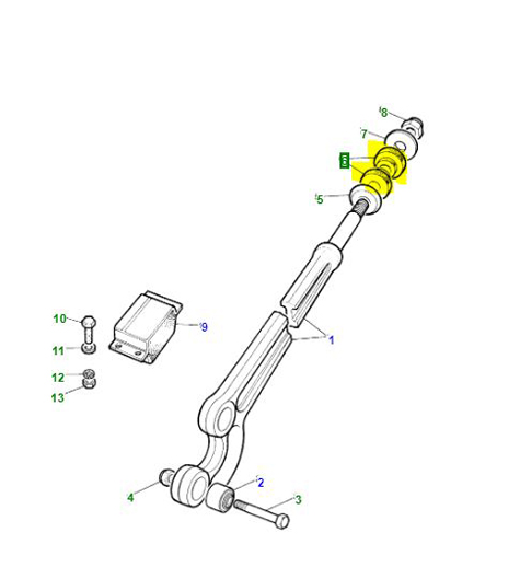 BUSH FRONT RADIUS ARM CHASSIS END TO VA NRC4514G