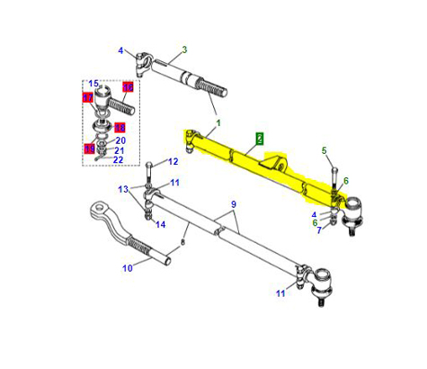 TRACK ROD TUBE  NRC145