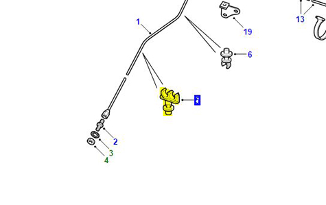 BRAKE PIPE CLIP TWIN  79127