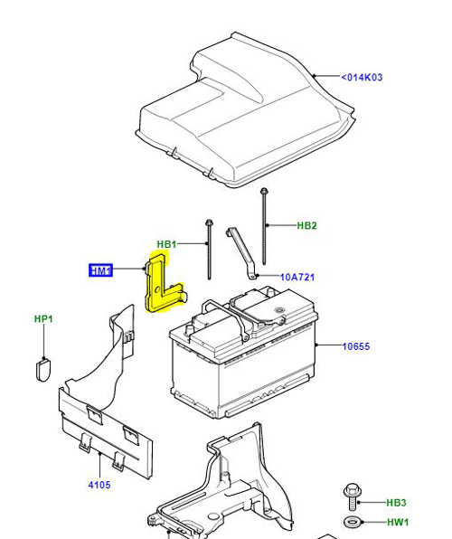 PAD BATTERY BOX  DWO500060
