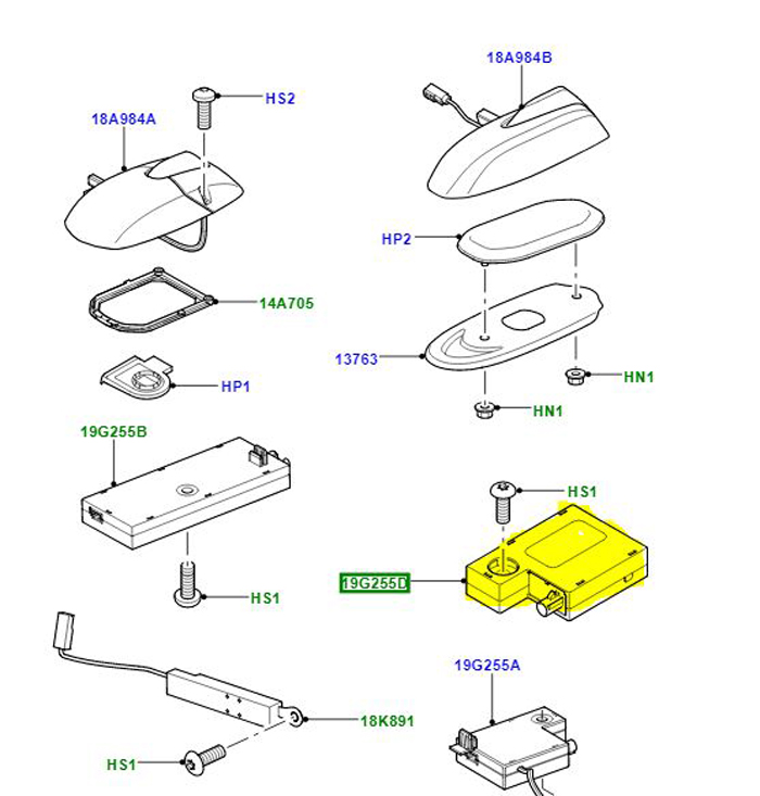 AMPLIFIER CONNECT TO ANTENNE RED  XUI000130