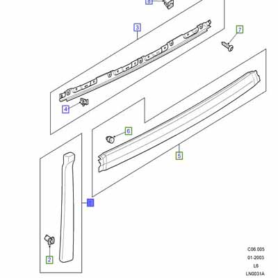 TOP TAILGATE FINISHER RH F/L  AWR5062PMD