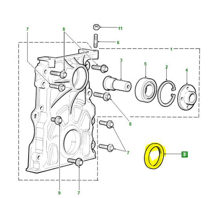 OIL SEAL CRANK FRONT TD5               ERR5992G