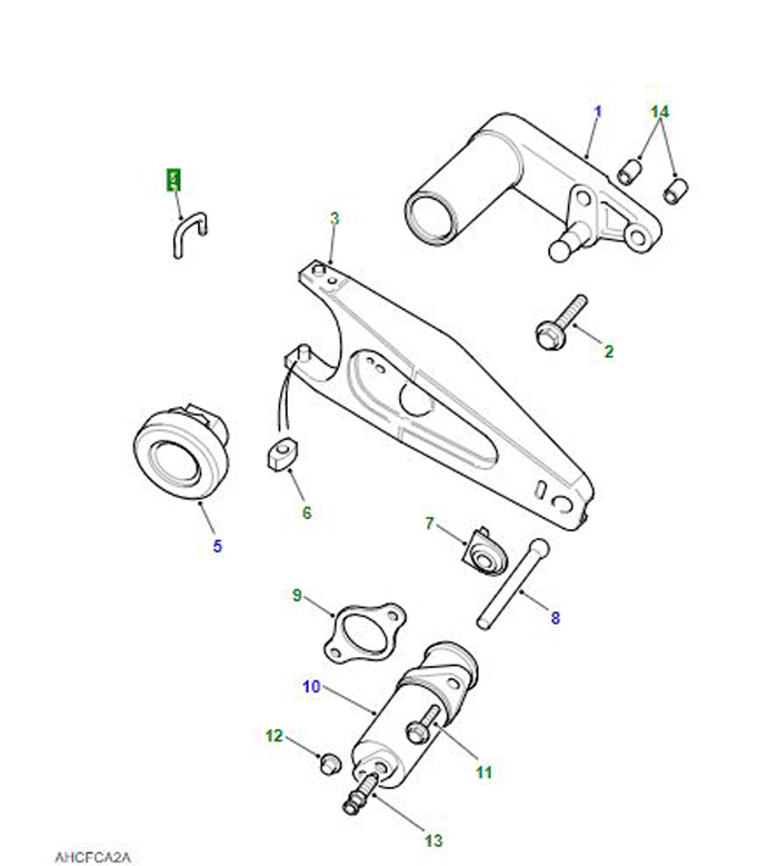 CLIP CLUTCH BEARING TO ARM 4 CYLINDER         FRC3416