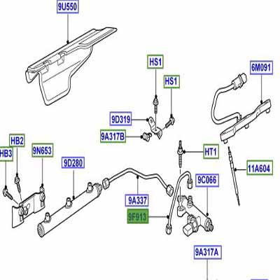 FUEL INLET PIPE 2.7 LION DIESEL DIS3         LR003392