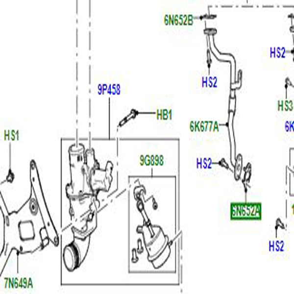 GASKET OIL RETURN TUBE LOWER 3.0L DSL              LR013234