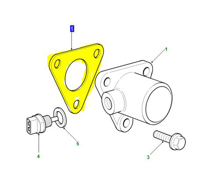 GASKET COOLANT OUTLET TD5           LVJ000010
