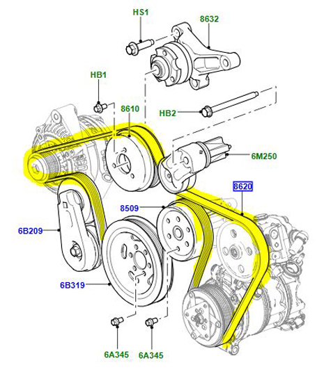 DRIVE -BELT  3.0L  LR013697G