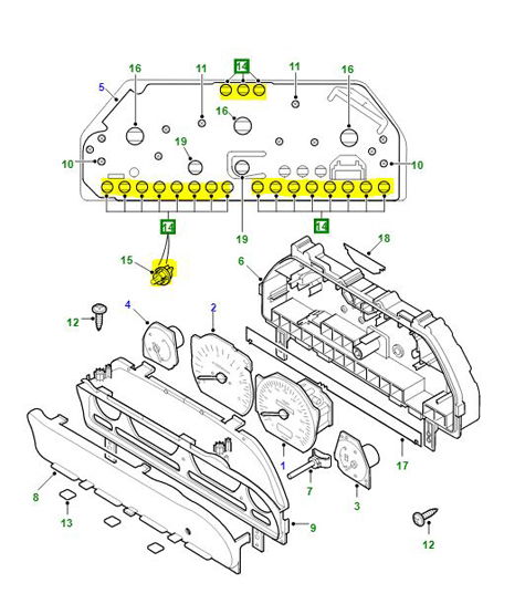 BULB & HOLDER 1.4W INSTRUMENT PANEL           EJP1180L