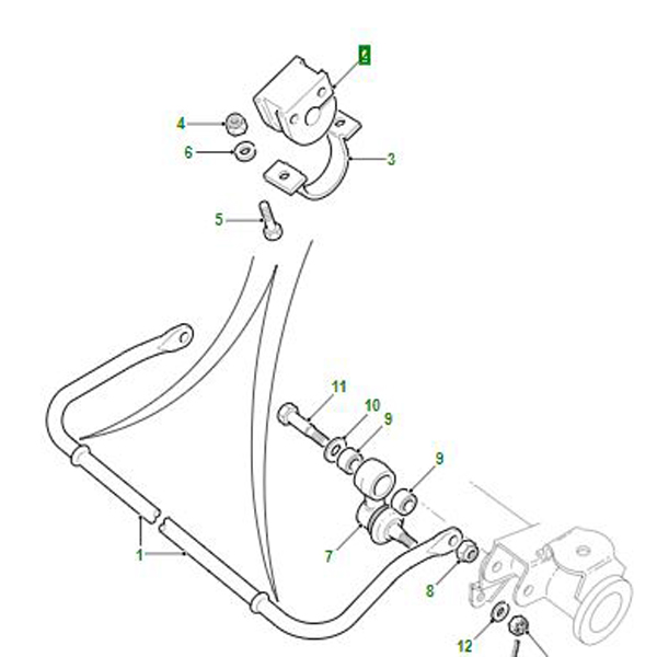 BUSH  ANTI ROLL BAR DEFENDER 110 – 130  NRC5674G