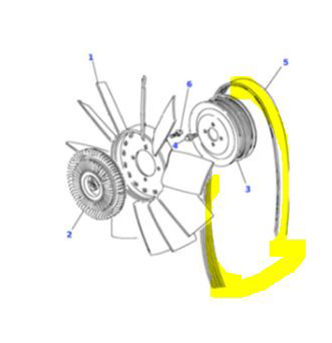 BELT-POLYVEE COOLANT PUMP    ERR3287GEN