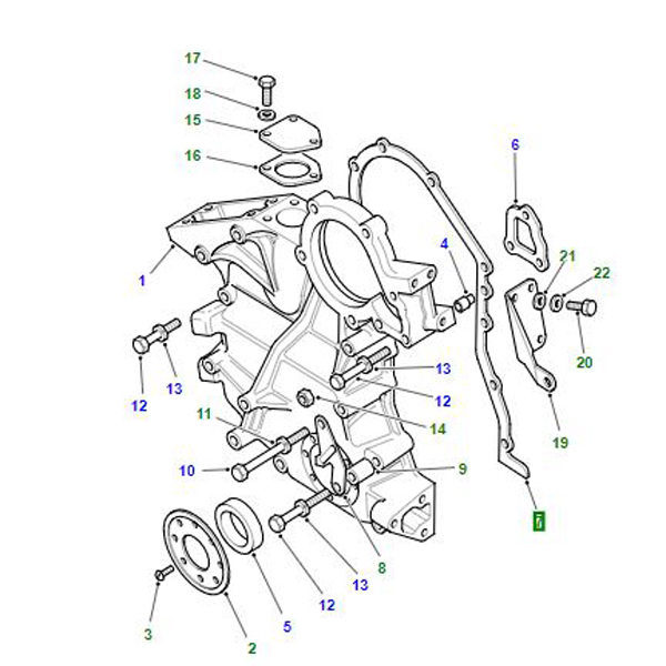 Timing Cover to Block Large Gasket   538039GEN