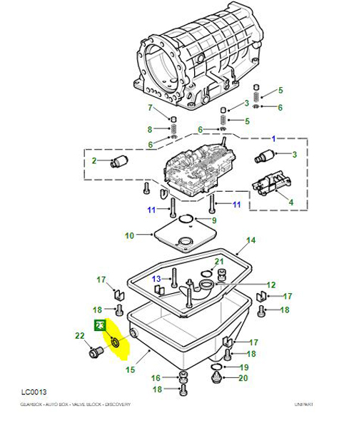 WASHER FILLER PLUG ZF AUTO 99MY>              TYF101170