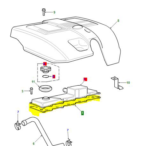 ROCKER COVER GASKET 2L TCIE FL                 LVP100400
