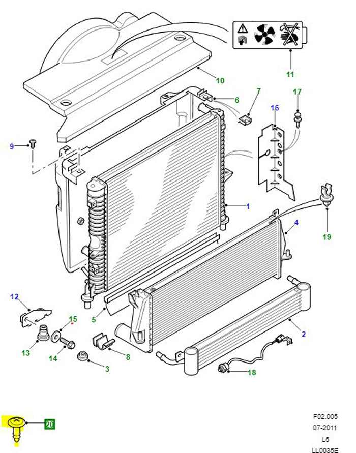 FASTENER QUARTER TURN RAD COWL DIS2         PZM100060
