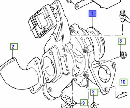 TURBOCHARGER ASSY 2.2 PUMA LR042752