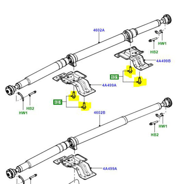 BOLT M8 x 20 HEXAGONAL EXHAUST RYG500440