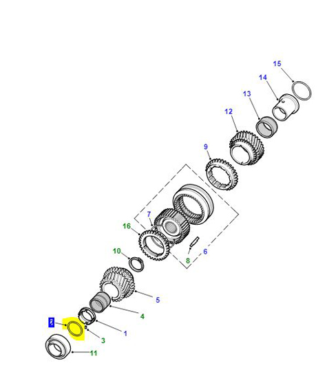 5TH GEAR RETENTION RING LT77-R380             FTC4990