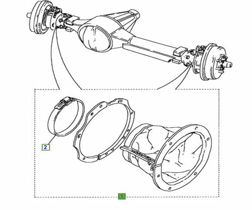 SWIVEL PROTECTION GAITER AXLE KIT DEF RTC3826