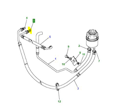 O RING  PUMP TO STEERING BOX RTC4826