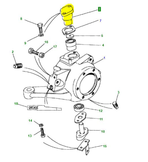 PIN-UPPER SWIVEL FRC3511