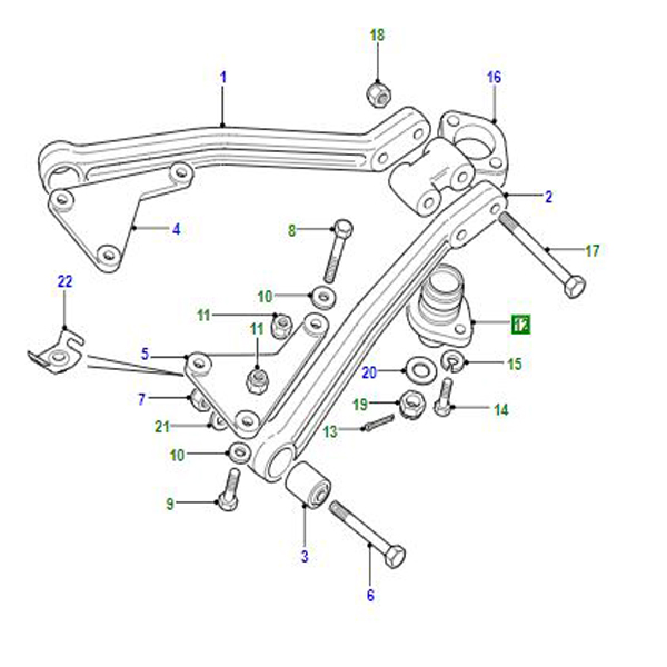 BALL JOINT REAR A FRAME    RHF500110