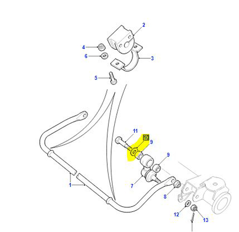 WASHER ANTI ROLL BAR RYF500160