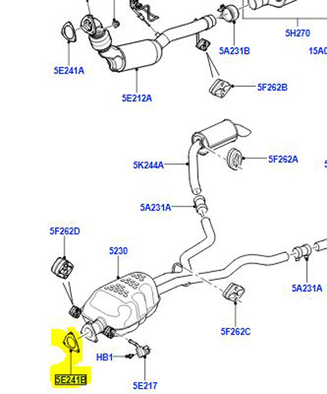 GASKET EXHAUST WCM500120
