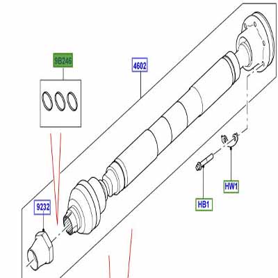 KIT – “O” RING 3 PIECE FRONT DRIVE SHAFT LR034517