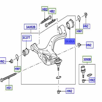 BUSH FRONT LOWER SUSPENSION ARM LR073366G