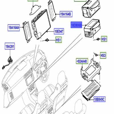 CD PLAYER LESS NAVIGATION SYSTEM LR065355