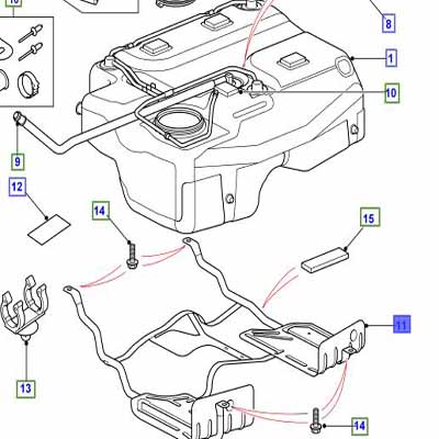 CRADLE-FUEL TANK SUPPORT WFZ000010