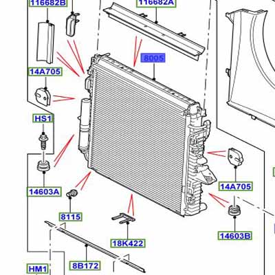 RADIATOR 3.0L LR015561G
