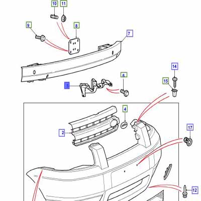 BRACKET LEFT HAND -FRONT BUMPER SUPPORT DPN100210