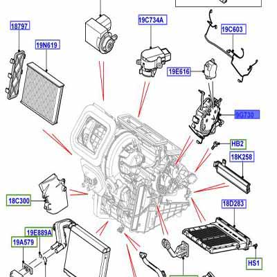 ACTUATOR WITH EATC AIR CONDITIONING, WITH EATC – POLLUTION SENSOR LR001066