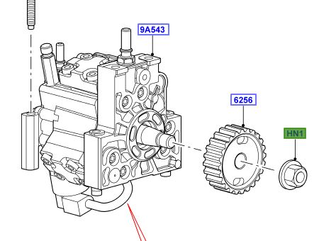 NUT M14 FUEL INJECTION PUMP LR002806