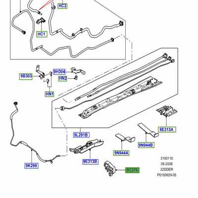 RETAINER FOR FUEL TUBE LR004550