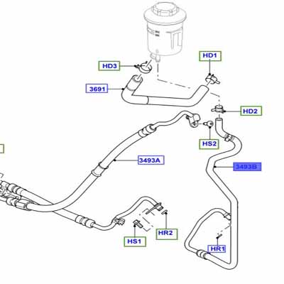 HOSE POWER STEERING LR014572
