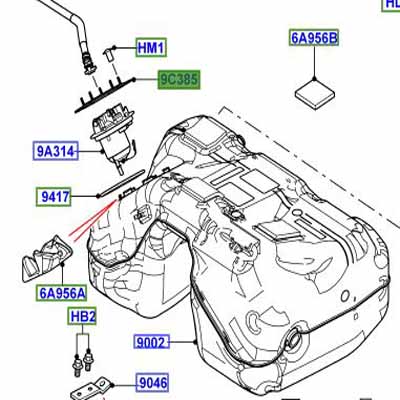 RING – RETAINING FUEL TANK LR003778