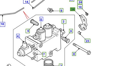 PLATE – RETAINING 4 WAY SUSPENSION PIPES ANR6698
