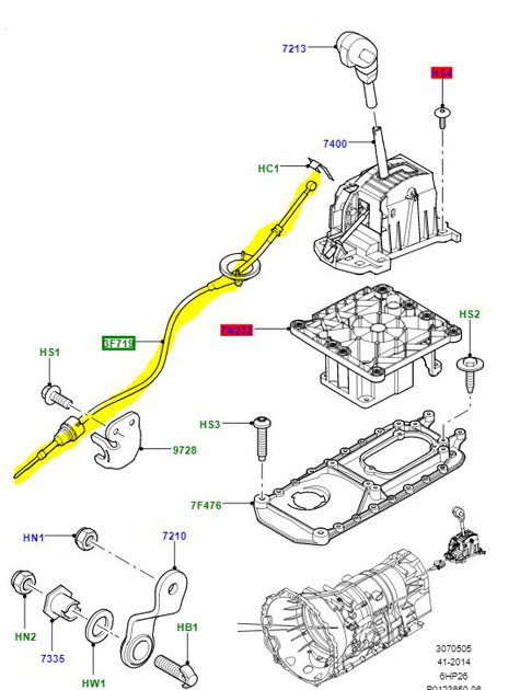 CABLE GEAR CHANGE  UCV500060