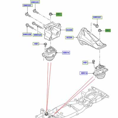 NUT M12 ENGINE MOUNTING FN112056