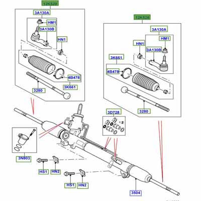 KIT BALL JOINT STEERING GEAR LR010674
