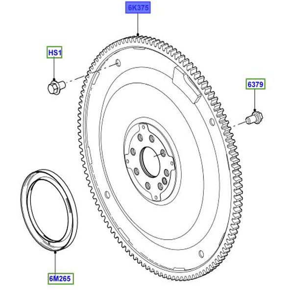 PLATE – FLYWHEEL DRIVE LR026239