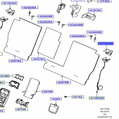 BEZEL – LATCH LEFT HAND SEAT BACK LR065280