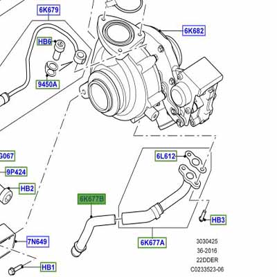 HOSE – OIL RETURN LOWER LR009341