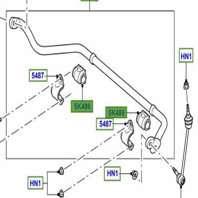 BUSH FRONT STABILIZER BAR SUSPENSION ARMS LR018346