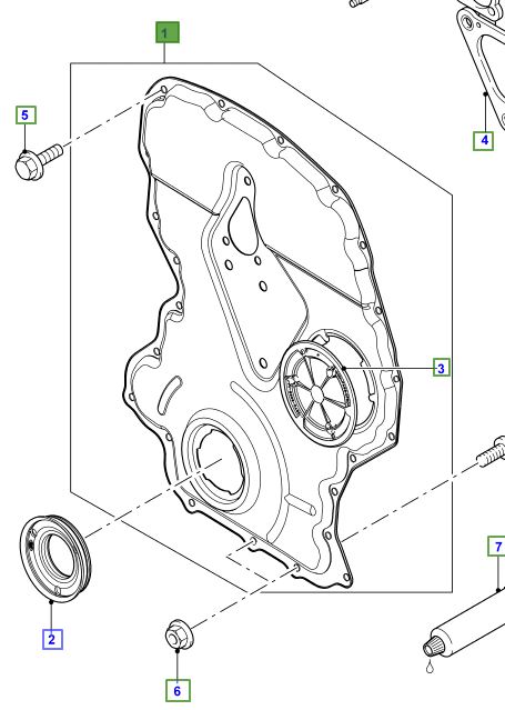 COVER – CYLINDER FRONT LR029906