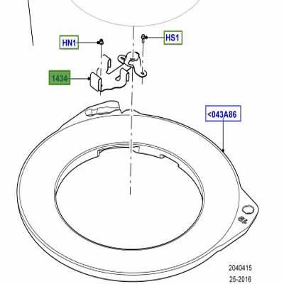 BRACKET – SPARE WHEEL CARRIER LR033237